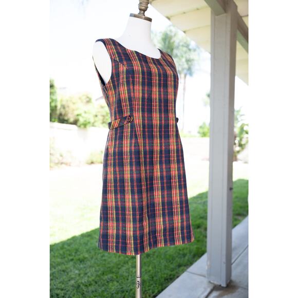 Vintage Plaid Mini Dress - Picture 4 of 10